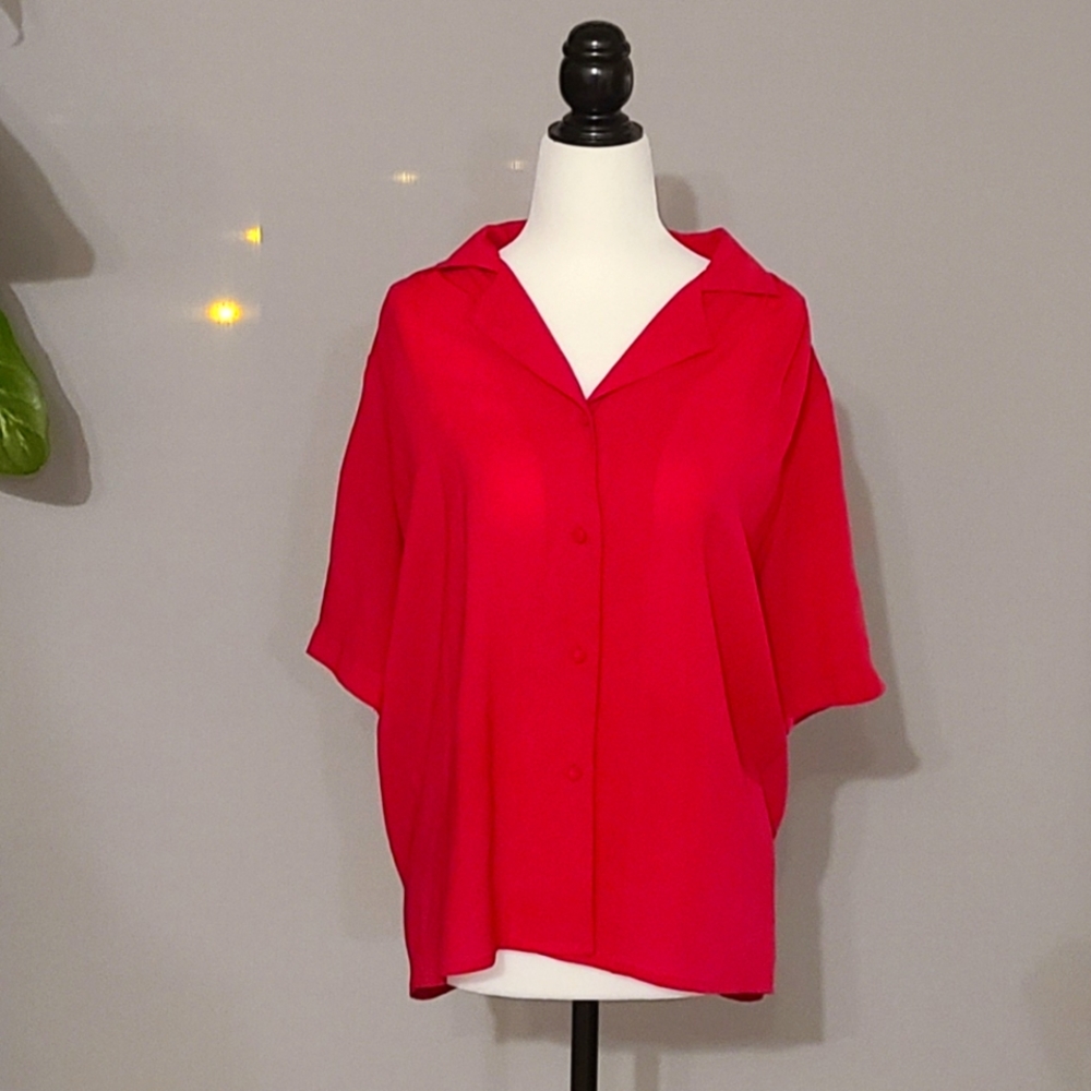 Antonella| size 9-10| hot pink blouse
